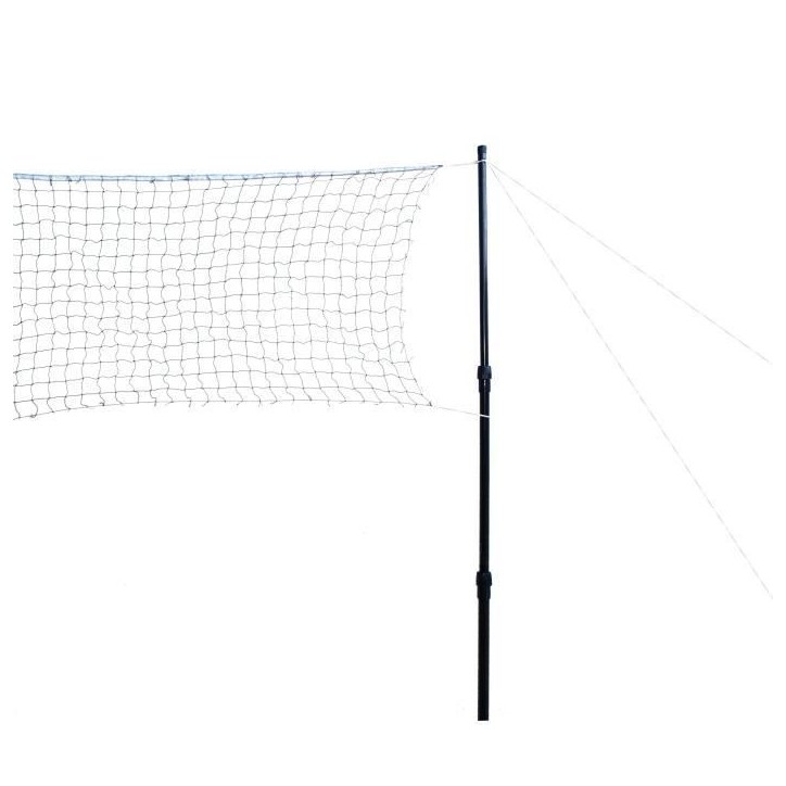 Filet de badminton - TALBOT TORRO - 610 x 60cm - Réglable en hauteur (125 - 155cm) - Piquets d'ancrage