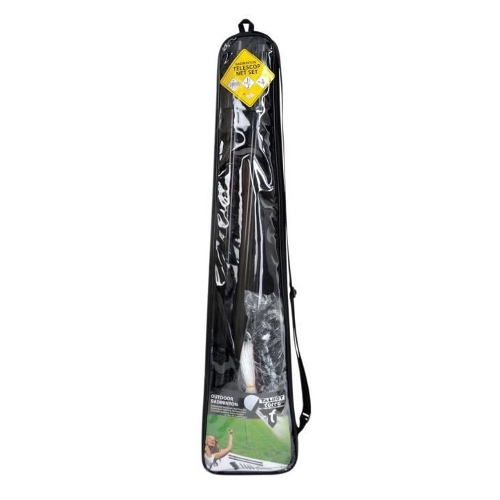 Filet de badminton - TALBOT TORRO - 610 x 60cm - Réglable en hauteur (125 - 155cm) - Piquets d'ancrage