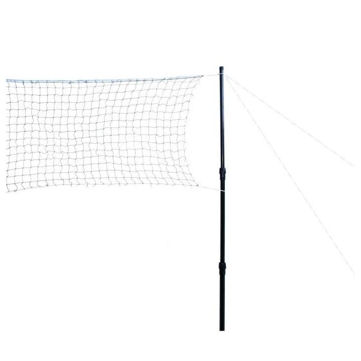 Filet de badminton - TALBOT TORRO - 610 x 60cm - Réglable en hauteur (125 - 155cm) - Piquets d'ancrage