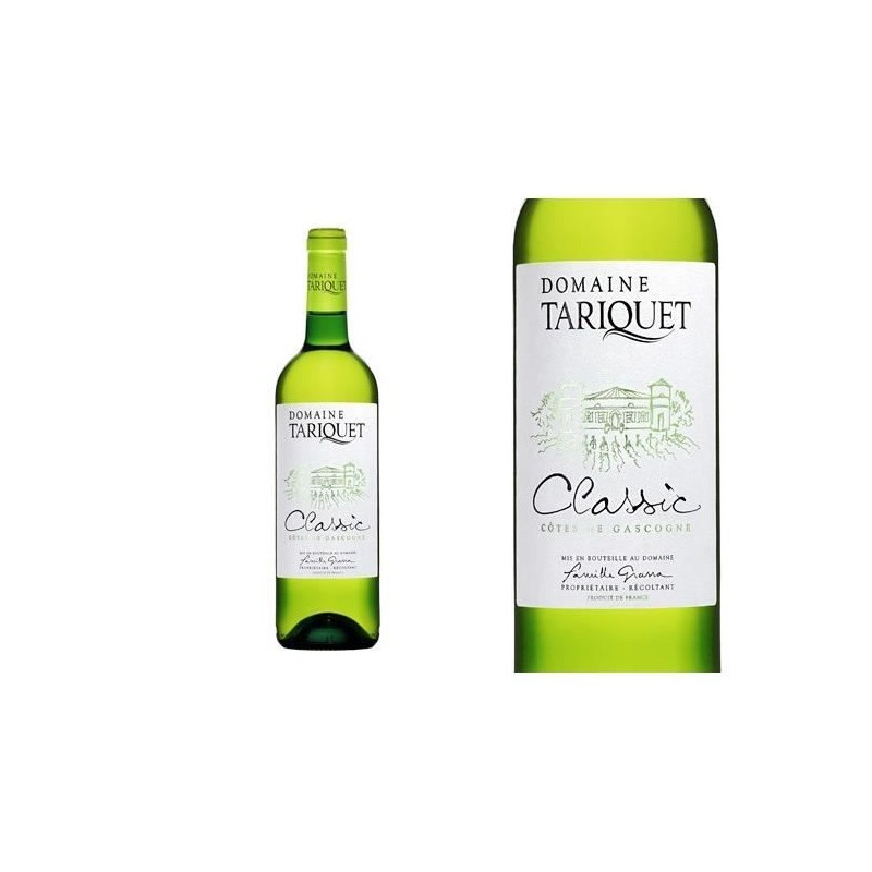 Domaine Tariquet 2023 Blanc Colombard - Vin blanc des Côtes de Gascog Domaine Tariquet 2023 Blanc Colombard - Vin blanc des Côtes de Gascog