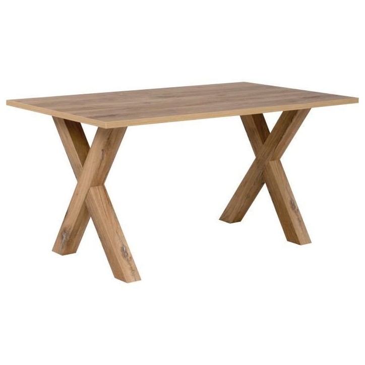 Table a manger seule MANZANO - Rectangulaire - Décor Chene Flagstaff - 8 personnes - L160 x H75 x P90 cm Table a manger seule MANZANO - Rectangulaire - Décor Chene Flagstaff - 8 personnes - L160 x H75 x P90 cm