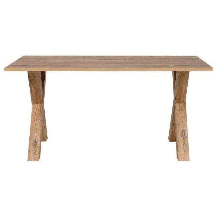 Table a manger seule MANZANO - Rectangulaire - Décor Chene Flagstaff - 8 personnes - L160 x H75 x P90 cm Table a manger seule MANZANO - Rectangulaire - Décor Chene Flagstaff - 8 personnes - L160 x H75 x P90 cm