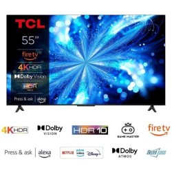 TCL 55PF650 - TV LED 55 (139 cm) - 4K UHD 3840x2160 - HDR10 - Smart TV