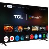 TCL 65P6K - TV LED 55 (165 cm) - 4K UHD 3840x2160 - HDR10+ - Google TV