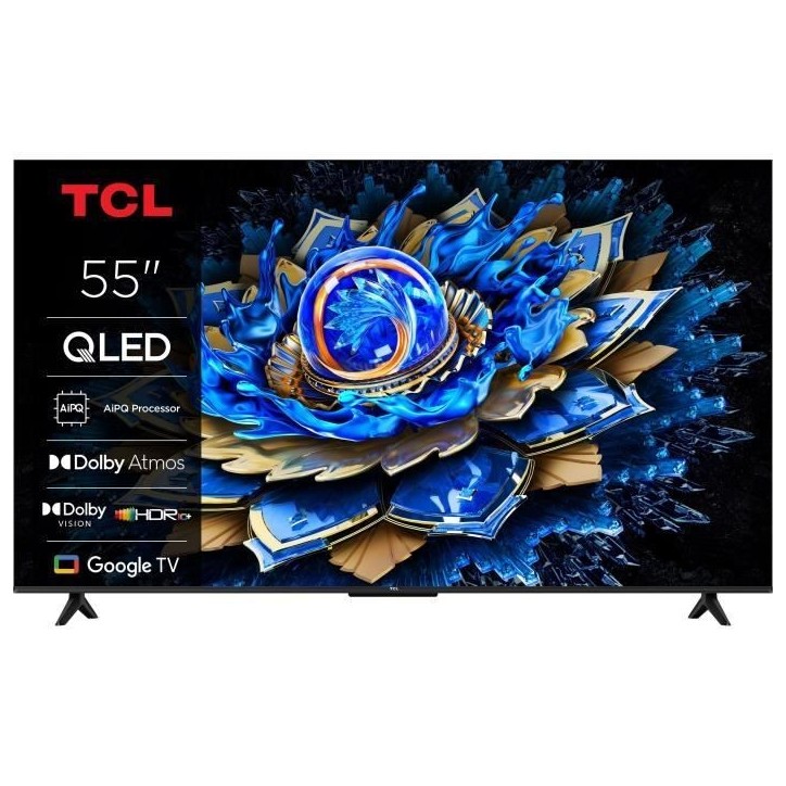 TCL 55T69C - TV QLED 55 (140 cm) - 4K UHD 3840x2160 - HDR10+ - Android TV - 3xHDMI 2.1 - WiFi TCL 55T69C - TV QLED 55 (140 cm) - 4K UHD 3840x2160 - HDR10+ - Android TV - 3xHDMI 2.1 - WiFi