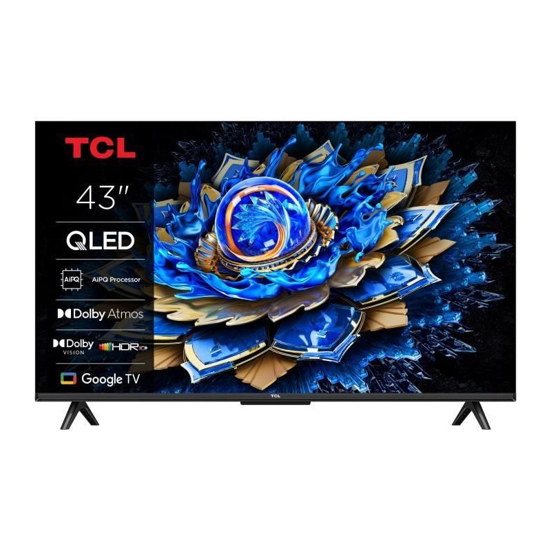 TCL 43T69C - TV QLED 43 (109 cm) - 4K UHD 3840x2160 - HDR10+ - Android