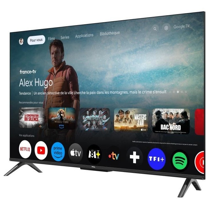 TCL 43T69C - TV QLED 43 (109 cm) - 4K UHD 3840x2160 - HDR10+ - Android TV - 3xHDMI 2.1 - WiFi