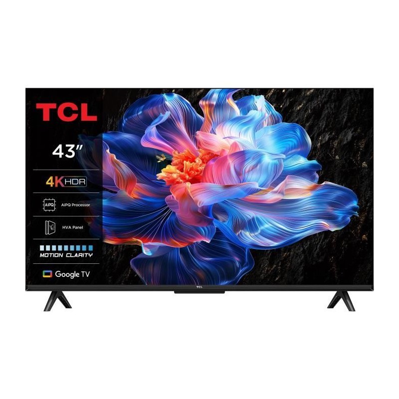 TCL 43P6K - TV LED 43 (109 cm) - 4K UHD 3840x2160 - HDR10+ - Google TV TCL 43P6K - TV LED 43 (109 cm) - 4K UHD 3840x2160 - HDR10+ - Google TV