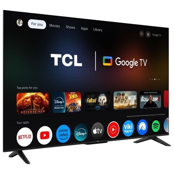 TCL 50P6K - TV LED 50 (126 cm) - 4K UHD 3840x2160 - HDR10+ - Google TV - 3xHDMI 2.1 - WiFi TCL 50P6K - TV LED 50 (126 cm) - 4K UHD 3840x2160 - HDR10+ - Google TV - 3xHDMI 2.1 - WiFi