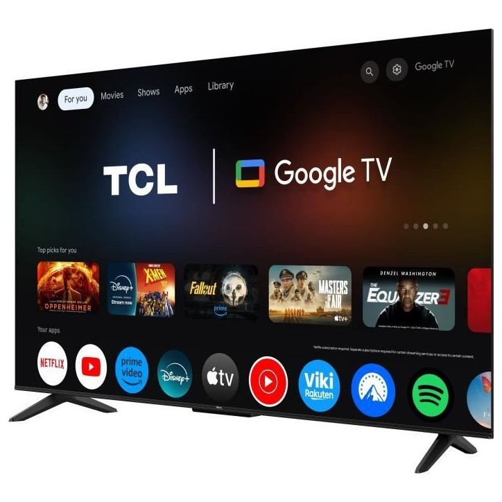 TCL 50P6K - TV LED 50 (126 cm) - 4K UHD 3840x2160 - HDR10+ - Google TV - 3xHDMI 2.1 - WiFi TCL 50P6K - TV LED 50 (126 cm) - 4K UHD 3840x2160 - HDR10+ - Google TV - 3xHDMI 2.1 - WiFi