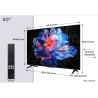 TCL 50P6K - TV LED 50 (126 cm) - 4K UHD 3840x2160 - HDR10+ - Google TV