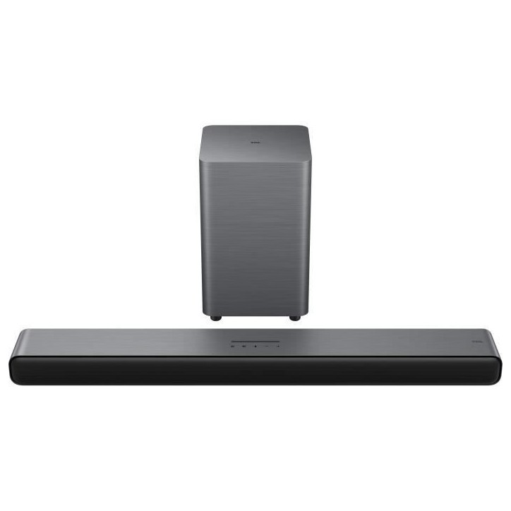 Barre de son - TCL - S55HE - Dolby Atmos 2.1 - Avec caisson de basses sans fil - Noir