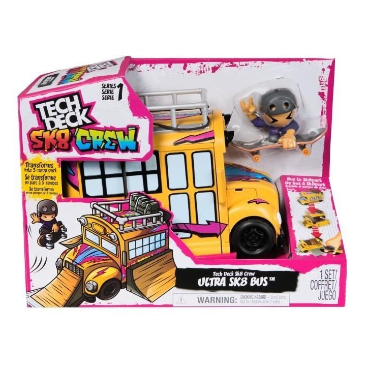 SPIN MASTER PLAYSET CAMION SK8 CREW Teck Deck