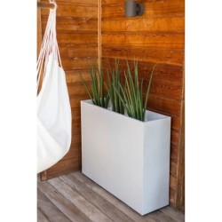 EDA Bac a fleurs Muret Loft GRAPHIT - 46 L - 78,5 x 29,5 x 60 cm - Bla