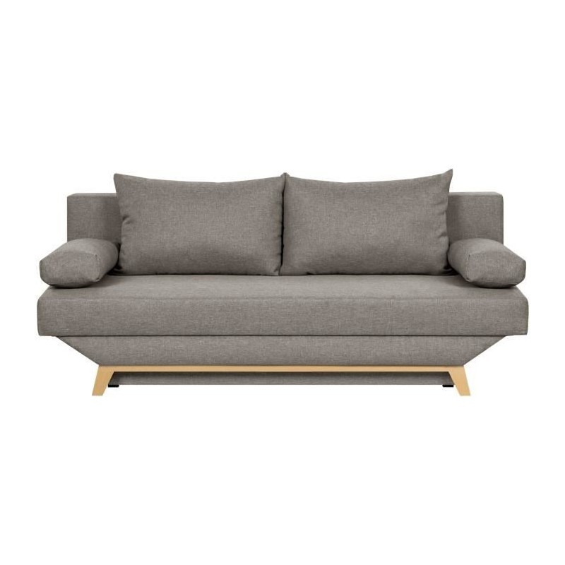 TEIJO Banquette convertible 3 places avec coffre de rangement - Tissu TEIJO Banquette convertible 3 places avec coffre de rangement - Tissu