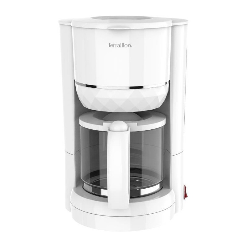 Cafetiere filtre – TERRAILLON - 15353 DIAMANT Blanc - 1.25L - 980W - Cafetiere filtre – TERRAILLON - 15353 DIAMANT Blanc - 1.25L - 980W -