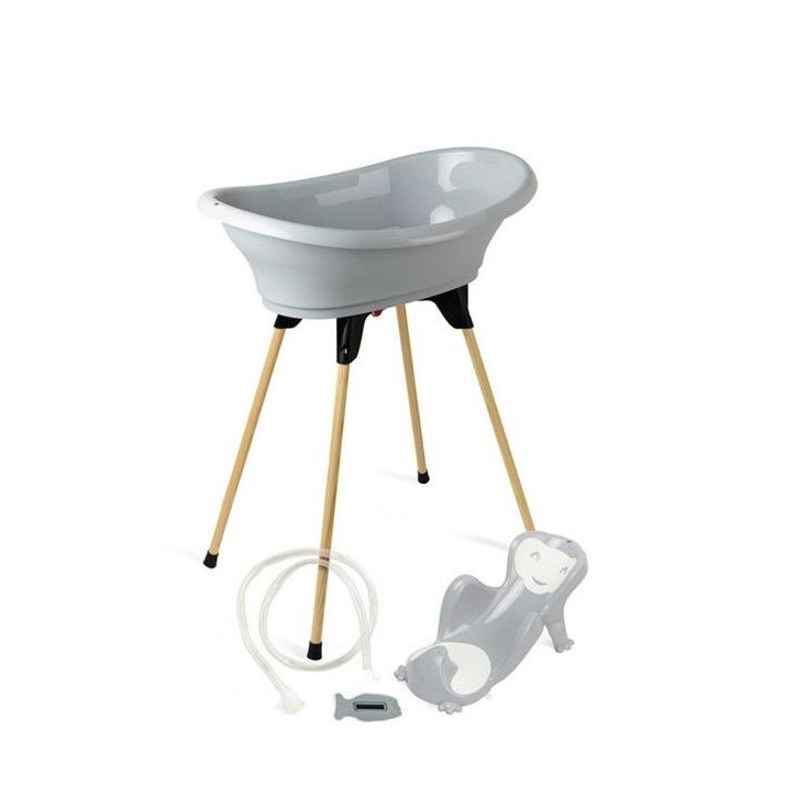THERMOBABY Pack baignoire VASCO 5 en 1 Gris charme - Fabriqué en France THERMOBABY Pack baignoire VASCO 5 en 1 Gris charme - Fabriqué en France