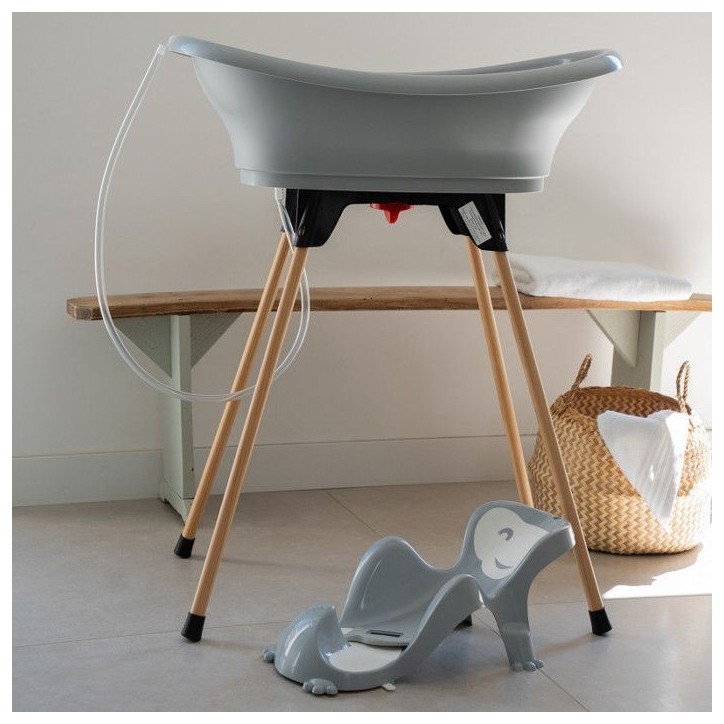 Pack baignoire THERMOBABY VASCO 5 en 1 Rose poudre - Fabriqué en France Pack baignoire THERMOBABY VASCO 5 en 1 Rose poudre - Fabriqué en France