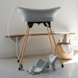 Pack baignoire THERMOBABY VASCO 5 en 1 Fleur bleue - Fabriqué en Fran