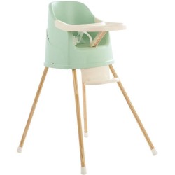 Chaise haute évolutive YOUPLA Thermobaby - Vert céladon - Fabriquée