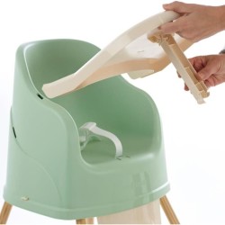 Chaise haute évolutive YOUPLA Thermobaby - Vert céladon - Fabriquée