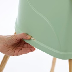 Chaise haute évolutive YOUPLA Thermobaby - Vert céladon - Fabriquée