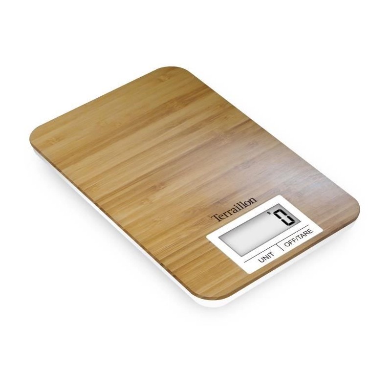 Balance de cuisine électronique - TERRAILLON - BAMBOO - Capacité 3 K Balance de cuisine électronique - TERRAILLON - BAMBOO - Capacité 3 K