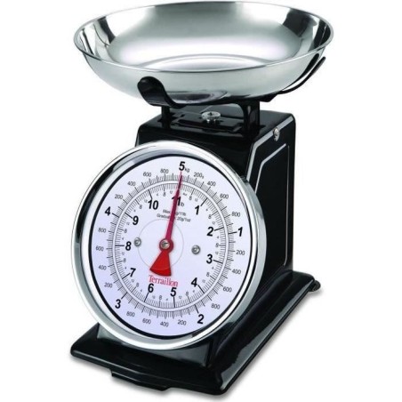 TERRAILLON 14477 Balance mécanique rétro déco - 5 kg - bol 1L - Lar