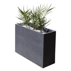 EDA Bac a fleurs Muret Loft GRAPHIT - 46 L - 78,5 x 29,5 x 60 cm - Gri