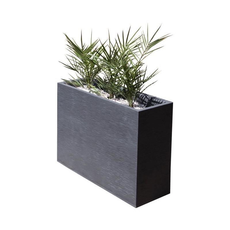 EDA Bac a fleurs Muret Loft GRAPHIT - 46 L - 78,5 x 29,5 x 60 cm - Gri EDA Bac a fleurs Muret Loft GRAPHIT - 46 L - 78,5 x 29,5 x 60 cm - Gri