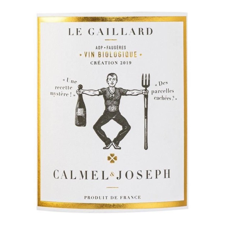 Calmel & Joseph Le Gaillard Faugeres - Vin rouge de Languedoc Bio 2022