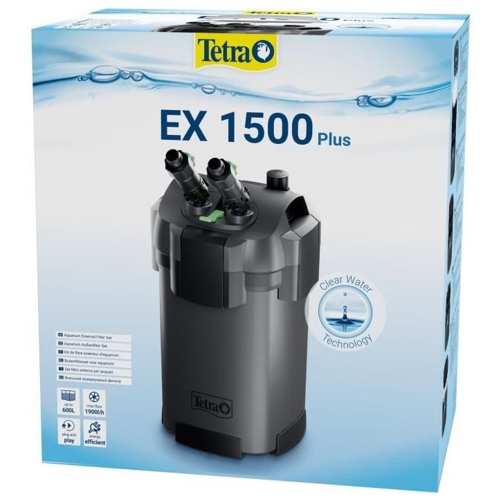 Filtre extérieur - TETRA - EX 1500 plus - Pour aquarium de 300 a 600 L Filtre extérieur - TETRA - EX 1500 plus - Pour aquarium de 300 a 600 L