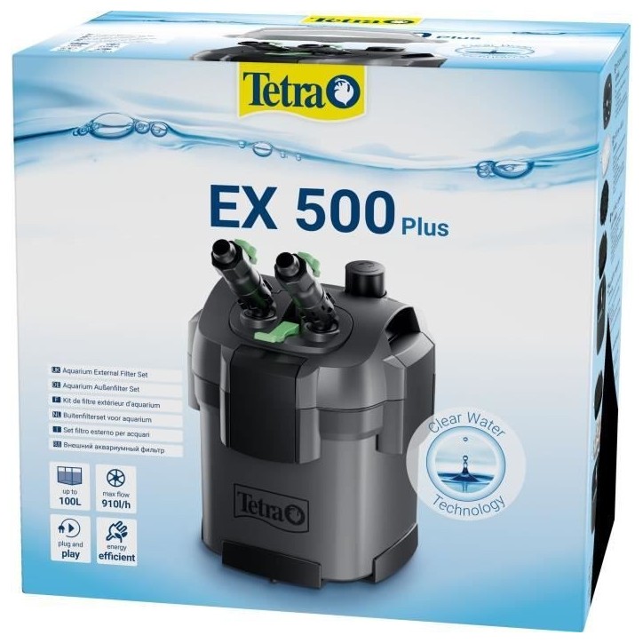 Filtre extérieur - TETRA - EX 500 plus - Pour aquarium jusqu'a 100 L