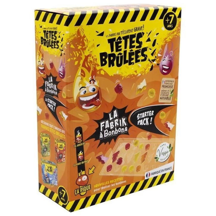 La Fabrik a bonbons STARTER PACK - TETES BRULEES - Mixte - Blanc - 21x9x29cm - Enfant - 2 ans de garantie La Fabrik a bonbons STARTER PACK - TETES BRULEES - Mixte - Blanc - 21x9x29cm - Enfant - 2 ans de garantie