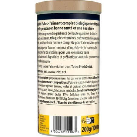 TetraMin Flocons - TETRA - Aliment complet pour poissons tropicaux - 1 L