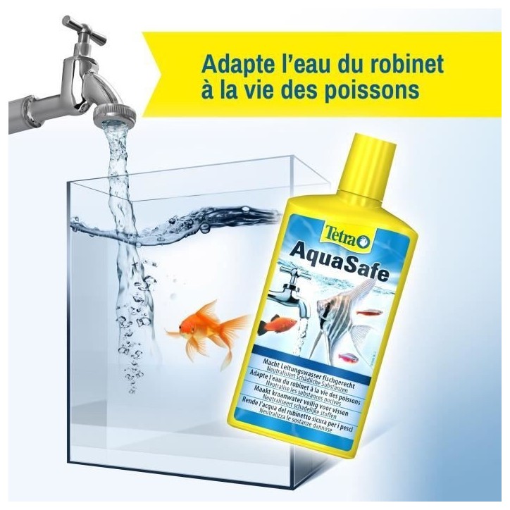 TETRA Aquasafe 500 ml - Pour aquarium TETRA Aquasafe 500 ml - Pour aquarium