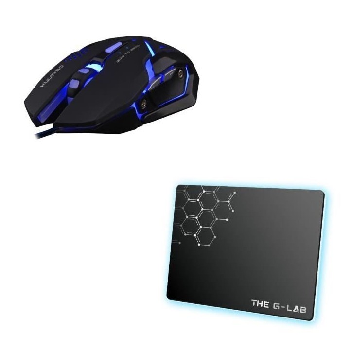 Pack Gamer 4 en 1 - The G-Lab - COMBO ARGON - Souris Filaire - Clavier Filaire - Casque Filaire - Tapis de Souris Pack Gamer 4 en 1 - The G-Lab - COMBO ARGON - Souris Filaire - Clavier Filaire - Casque Filaire - Tapis de Souris