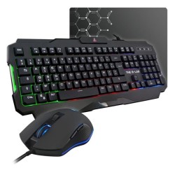 Pack Gamer 3 en 1 - The G-Lab - COMBO HELIUM - Souris Filaire - Clavie