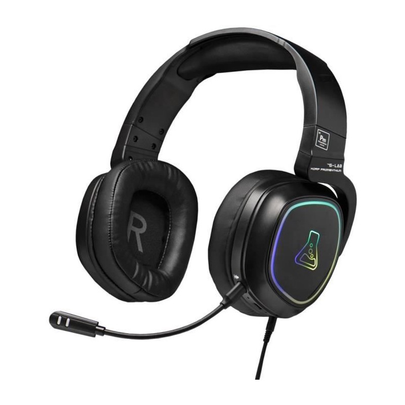 Casque Gamer Sans Fil - The G-Lab - KORP PROMENTHIUM - Microphone - RG Casque Gamer Sans Fil - The G-Lab - KORP PROMENTHIUM - Microphone - RG