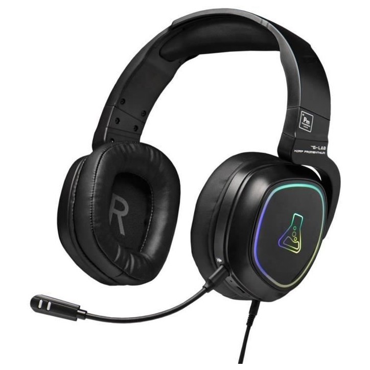 Casque Gamer Sans Fil - The G-Lab - KORP PROMENTHIUM - Microphone - RGB - PC/PS4/Xbox One - Noir Casque Gamer Sans Fil - The G-Lab - KORP PROMENTHIUM - Microphone - RGB - PC/PS4/Xbox One - Noir