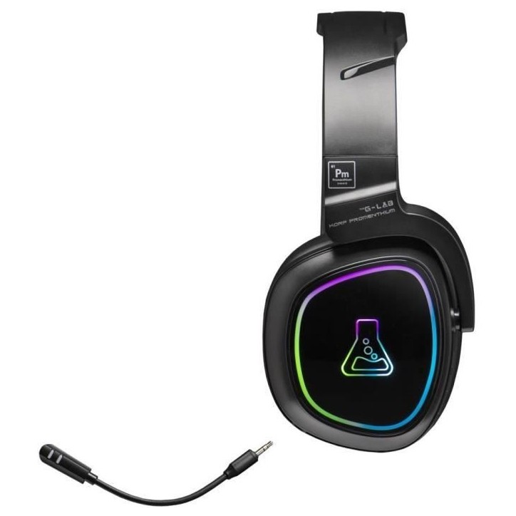Casque Gamer Sans Fil - The G-Lab - KORP PROMENTHIUM - Microphone - RGB - PC/PS4/Xbox One - Noir Casque Gamer Sans Fil - The G-Lab - KORP PROMENTHIUM - Microphone - RGB - PC/PS4/Xbox One - Noir