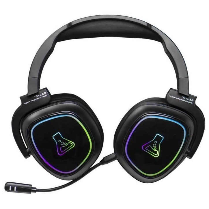 Casque Gamer Sans Fil - The G-Lab - KORP PROMENTHIUM - Microphone - RGB - PC/PS4/Xbox One - Noir Casque Gamer Sans Fil - The G-Lab - KORP PROMENTHIUM - Microphone - RGB - PC/PS4/Xbox One - Noir