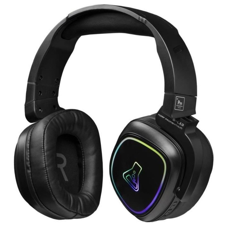 Casque Gamer Sans Fil - The G-Lab - KORP PROMENTHIUM - Microphone - RGB - PC/PS4/Xbox One - Noir Casque Gamer Sans Fil - The G-Lab - KORP PROMENTHIUM - Microphone - RGB - PC/PS4/Xbox One - Noir