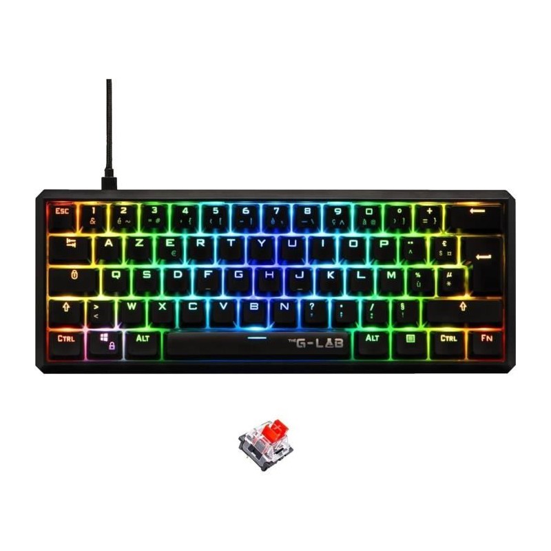 Clavier Gamer - The G-Lab - KEYZ THALLIUM TKL - Mécanique (Switch Rou Clavier Gamer - The G-Lab - KEYZ THALLIUM TKL - Mécanique (Switch Rou