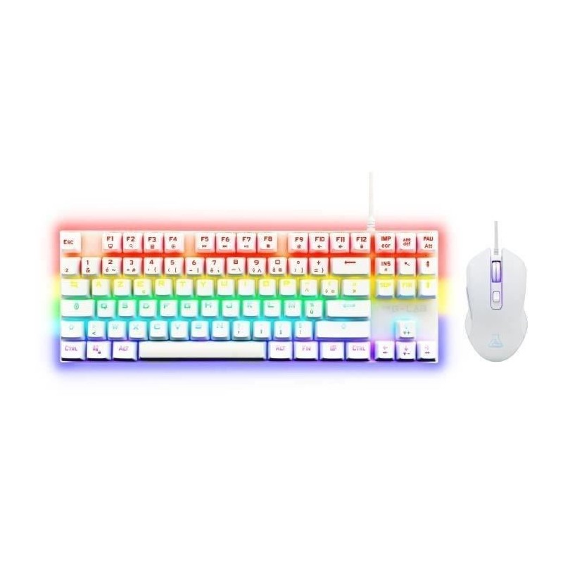 Pack Gamer 2 en 1 - The G-Lab - COMBO MERCURY - Souris Filaire - Clavi Pack Gamer 2 en 1 - The G-Lab - COMBO MERCURY - Souris Filaire - Clavi
