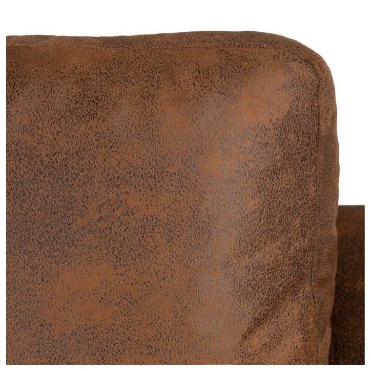 PAUL Canapé d'angle gauche 4 places - Tissu Marron vintage - Contemporain - L 215 x P 140 cm - Fabriqué en Ukraine PAUL Canapé d'angle gauche 4 places - Tissu Marron vintage - Contemporain - L 215 x P 140 cm - Fabriqué en Ukraine
