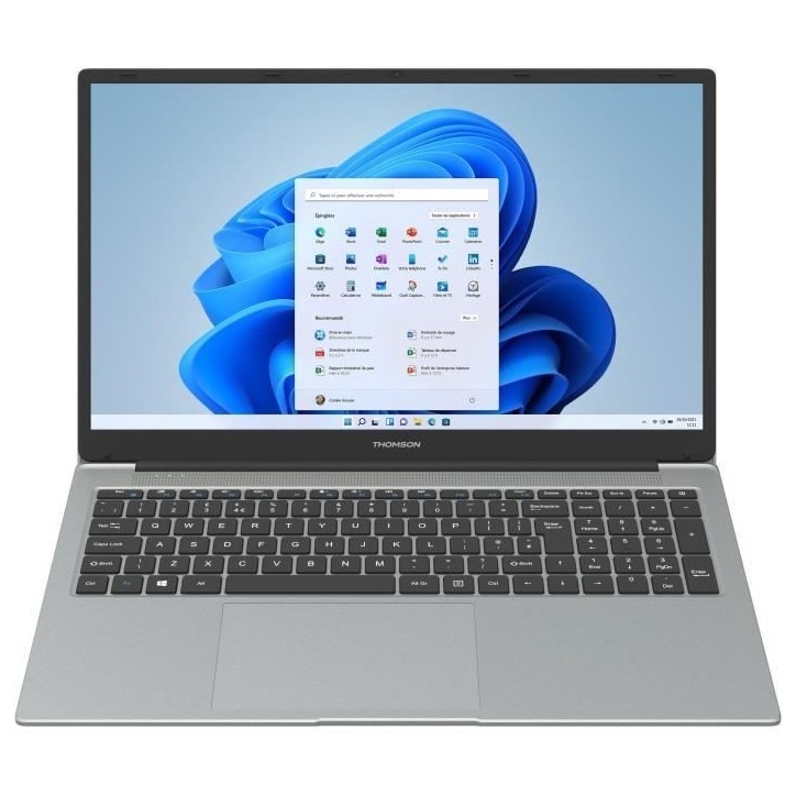 PC Portable - THOMSON - TH15I510-16GR512 - 15,6 HD - Intel Core i5 - RAM 16Go - Stockage 512Go SSD - Windows 11 - AZERTY