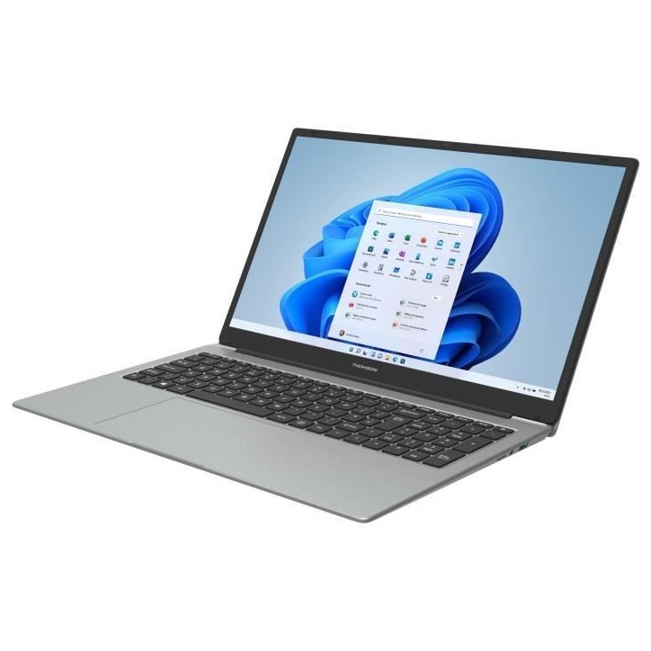 PC Portable - THOMSON - TH15I510-16GR512 - 15,6 HD - Intel Core i5 - RAM 16Go - Stockage 512Go SSD - Windows 11 - AZERTY