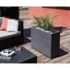 EDA Bac a fleurs Muret Loft GRAPHIT - 46 L - 78,5 x 29,5 x 60 cm - Gri