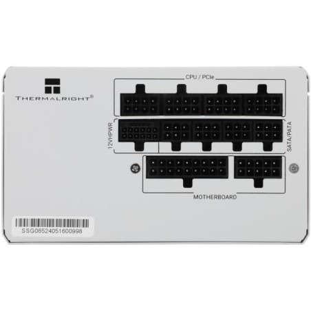 Alimentation PC modulaire - THERMALRIGHT SG850-W - 80+ Gold - Blanc